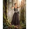 image:imageScarlet Darkness Maxi Skirts for Women Renaissance High Waist Long Skirt  Flowy ALine Boho Ruffle Pockets Elastic Waistband Lined Soft Breathable Ren Faire Cosplay Casual VacationBrown