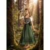 image:imageScarlet Darkness Maxi Skirts for Women Renaissance High Waist Long Skirt  Flowy ALine Boho Ruffle Pockets Elastic Waistband Lined Soft Breathable Ren Faire Cosplay Casual VacationGreen