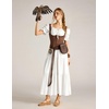 image:imageScarlet Darkness Off Shoulder Puff Sleeve Renaissance Cottage Pirate Dress  offshoulder flowy tiered dress with puff sleeves amp front tie smocked waist side pockets main bodice lined lightweightWhite
