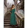 image:imageScarlet Darkness Off Shoulder Puff Sleeve Renaissance Cottage Pirate Dress  offshoulder flowy tiered dress with puff sleeves amp front tie smocked waist side pockets main bodice lined lightweightDark Green