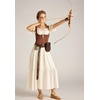 image:imageScarlet Darkness Off Shoulder Puff Sleeve Renaissance Cottage Pirate Dress  offshoulder flowy tiered dress with puff sleeves amp front tie smocked waist side pockets main bodice lined lightweightOyster White