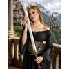 image:imageScarlet Darkness Renaissance Costume Women Off Shoulder Corset Dress Long Sleeve Fairy Maxi DressesBlack