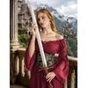 image:imageScarlet Darkness Renaissance Costume Women Off Shoulder Corset Dress Long Sleeve Fairy Maxi DressesDark Red