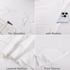 image:imageScarlet Darkness Tie Shoulder Flare Sleeve Renaissance Witch Fairy Dress  tie shoulder dress with drawstring Vneck flared sleeve side pocket medium stretch layered handkerchief hem knit fabricWhite