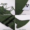 image:imageScarlet Darkness Tie Shoulder Flare Sleeve Renaissance Witch Fairy Dress  tie shoulder dress with drawstring Vneck flared sleeve side pocket medium stretch layered handkerchief hem knit fabricGreen Bay