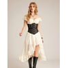 image:imageScarlet Darkness Women Corset Belt Renaissance Underbust Mesh Wide Corset  Waist Belt Adjustable Lace Up Back Pirate Goth AccessoryBlack
