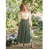 image:imageScarlet Darkness Women Off the Shoulder Crop Tops Long Sleeve Shirt Blouse  Lantern Sleeve Tie Back Elastic Neckline Ideal for Casual Boho Vacation Ren Faire Pirate PartyApricot