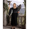 image:imageScarlet Darkness Women Renaissance Corset Bell Sleeve Off Shoulder Tops  Ruched Slim Fit Peasant BlousePirate Ren Faire ShirtBlack