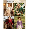 image:imageScarlet Darkness Women Renaissance Corset Bell Sleeve Off Shoulder Tops  Ruched Slim Fit Peasant BlousePirate Ren Faire ShirtLilac
