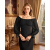 image:imageScarlet Darkness Womens Peasant Blouse Off Shoulder Fall Tops  Ruched Bust Lantern Sleeves Slim Fit for Renaissance Fairs Festivals Pirate Elf Cosplay Date Night Dressy CasualBlack