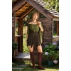 image:imageScarlet Darkness Womens Renaissance Pirate Skirt Asymmetrical Mini Skirts  Layered Hem Adjustable Drawcord High Waist Lined Soft Breathable Ideal for Ren Faire Cosplay Concerts Casual Y2kBrown