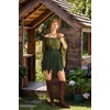 image:imageScarlet Darkness Womens Renaissance Pirate Skirt Asymmetrical Mini Skirts  Layered Hem Adjustable Drawcord High Waist Lined Soft Breathable Ideal for Ren Faire Cosplay Concerts Casual Y2kArmy Green