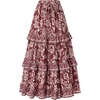 Wine Red Floral