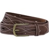 image:imageScarlet Darkness Womens Western Belt Cowgirl HollowOut Faux Leather Belts  Western cowgirl country vintage Hollowout stitching brass buckle Versatile adjustable multiple sizesBrown