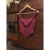 image:imageScarlet Darkness Corset Tops for Women Detachable Straps Satin Bustier  Waist Cincher Overbust Corsets Sexy Slim Fit Going Out Date Night Tank Suitable for Party Concert HalloweenBrown Red