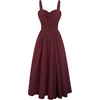 image:imageScarlet Darkness Elegant Corset Dress Women Party Flowy Slit Midi Sundress  Sweetheart neckline adjustable strap slit hem sideseam pockets ideal for cocktail party date homecoming dailyWine Red