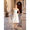 image:imageScarlet Darkness Elegant Corset Dress Women Party Flowy Slit Midi Sundress  Sweetheart neckline adjustable strap slit hem sideseam pockets ideal for cocktail party date homecoming dailyWhite