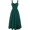 image:imageScarlet Darkness Elegant Corset Dress Women Party Flowy Slit Midi Sundress  Sweetheart neckline adjustable strap slit hem sideseam pockets ideal for cocktail party date homecoming dailyDark Green