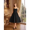 image:imageScarlet Darkness Elegant Corset Dress Women Party Flowy Slit Midi Sundress  Sweetheart neckline adjustable strap slit hem sideseam pockets ideal for cocktail party date homecoming dailyBlack