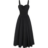 image:imageScarlet Darkness Elegant Corset Dress Women Party Flowy Slit Midi Sundress  Sweetheart neckline adjustable strap slit hem sideseam pockets ideal for cocktail party date homecoming dailyBlack