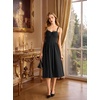 image:imageScarlet Darkness Elegant Corset Dress Women Party Flowy Slit Midi Sundress  Sweetheart neckline adjustable strap slit hem sideseam pockets ideal for cocktail party date homecoming dailyBlack