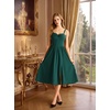 image:imageScarlet Darkness Elegant Corset Dress Women Party Flowy Slit Midi Sundress  Sweetheart neckline adjustable strap slit hem sideseam pockets ideal for cocktail party date homecoming dailyDark Green