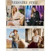 image:imageScarlet Darkness Womens Faux Leather Waist Belt with Detachable Chain  Vintage gold buckle removable chain Fashion casual style versatile Daily wear adjustable waist multiple sizesBlack Gold Buckle