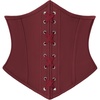 image:imageScarlet Darkness Women Corset Belt Renaissance Pirate Underbust Corset Vintage Boned Laceup Wide CorsetsRed