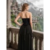 image:imageScarlet Darkness Corset Tops for Women Strapless Overbust Bustiers  Going Out Sweetheart Neckline Satin Solid Color Button Down Front Laceup BackBlack