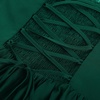 image:imageScarlet Darkness Lace Corset Mini Dress with Pocket Women Teens Grad Outfit  Lace Trim Mini Sundress with Adjustable Straps Ruched Sweetheart Bust Lace Panel Corset Waist Lightweight FabricDark Green