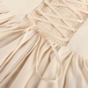 image:imageScarlet Darkness Lace Corset Mini Dress with Pocket Women Teens Grad Outfit  Lace Trim Mini Sundress with Adjustable Straps Ruched Sweetheart Bust Lace Panel Corset Waist Lightweight FabricCream