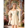image:imageScarlet Darkness Renaissance Dress Women Off Shoulder Pirate Fairy Costume  For Halloween Ren Faire Medieval Theme Party Pockets Long Sleeves Corset Waist Chiffon Suitable for Adult LadiesBeige