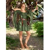 image:imageScarlet Darkness Renaissance Dress Women Off Shoulder Pirate Fairy Costume  For Halloween Ren Faire Medieval Theme Party Pockets Long Sleeves Corset Waist Chiffon Suitable for Adult LadiesGreen