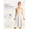 image:imageScarlet Darkness Women 2026 Corset Dress Milkmaid Slit Midi Sundress  Fishboned Corset Smocked Lace Up Back for Wedding Guest Casual Tea Party VacationWhite