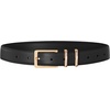 image:imageScarlet Darkness Women Leather Belt with Gold Buckle Vintage Waist Belts  Genuine Leather Fashion Elegant Style Versatile for Jeans DressesBlack