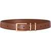 image:imageScarlet Darkness Women Leather Belt with Gold Buckle Vintage Waist Belts  Genuine Leather Fashion Elegant Style Versatile for Jeans DressesBrown