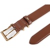 image:imageScarlet Darkness Women Leather Belt with Gold Buckle Vintage Waist Belts  Genuine Leather Fashion Elegant Style Versatile for Jeans DressesBrown