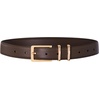 image:imageScarlet Darkness Women Leather Belt with Gold Buckle Vintage Waist Belts  Genuine Leather Fashion Elegant Style Versatile for Jeans DressesDark Brown