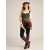 image:imageScarlet Darkness Women Renaissance Corset Tops Western Cowgirl Outfits  Vintage Suede Lace Up for Ren Faire Country Concert Outfits Pirate CostumeArmy Green
