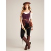 image:imageScarlet Darkness Women Renaissance Corset Tops Western Cowgirl Outfits  Vintage Suede Lace Up for Ren Faire Country Concert Outfits Pirate CostumeBurgundy