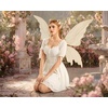 image:imageScarlet Darkness Women Renaissance Dress Mini Short Sleeve Fairy Costume  Flowy with Pockets DoubleLayer Hem ALine Suitable for Ren Faire Cosplay CasualIvory White