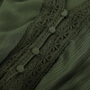 image:imageScarlet Darkness Women Renaissance Peasant Shirt Bell Sleeve Pirate Top  Smocked Waist Lace V Neck Flowy Long Sleeve Boho Cottagecore Blouse 2026 Fall Vintage Clothes LightweightDark Olive Green