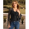 image:imageScarlet Darkness Womens Bell Sleeve Lace Tops Gothic Boho Y2K Mesh Shirt  Flowy Long Sleeve Blouses Fitted Sheer Shirt Fall Outfits for Going Out ClubBlack