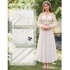 image:imageScarlet Darkness Womens Chiffon Maxi Skirts Renaissance Skirt with Pockets  Elastic High Waist ALine Long Flowy Tiered Skirts for Summer Casual Beach Vacation Ren Faire Cosplay CostumeWhite