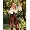 image:imageScarlet Darkness Womens Mini Skirts Renaissance Boho Tiered Layers Skort  Asymmetrical Hem Elastic Waist Ruffle Skort Flowy Y2k Fairy Goth Rave Outfits Country Concert Outfits CasualBrown Orange