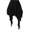 image:imageScarlet Darkness Womens Mini Skirts Renaissance Boho Tiered Layers Skort  Asymmetrical Hem Elastic Waist Ruffle Skort Flowy Y2k Fairy Goth Rave Outfits Country Concert Outfits CasualBlack