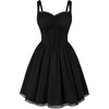 image:imageScarlet Darkness Lace Corset Mini Dress with Pocket Women Teens Grad Outfit  Lace Trim Mini Sundress with Adjustable Straps Ruched Sweetheart Bust Lace Panel Corset Waist Lightweight FabricBlack