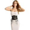 image:imageScarlet Darkness Renaissance Corset Belts for Women Pirate Goth Waist Belt  Lace Up Waist Ren Faire Accessories Back Elastic Western Underbust Medieval Viking Witch Halloween Costume for DressBlack