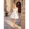 image:imageScarlet Darkness Corset Mini Dress Adjustable Straps Sundress with PocketsWhite