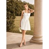 image:imageScarlet Darkness Corset Mini Dress Adjustable Straps Sundress with PocketsWhite